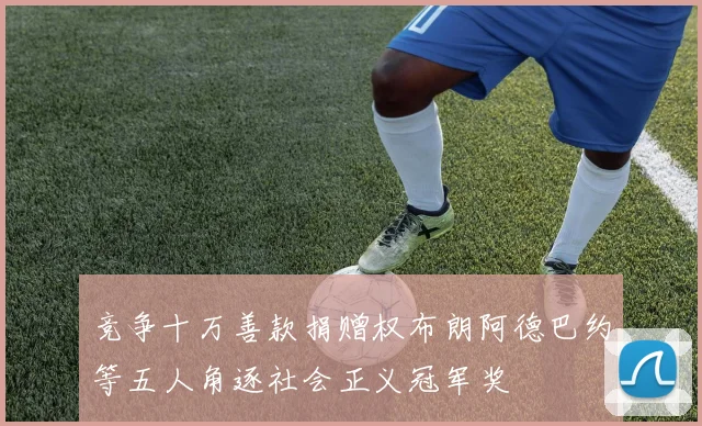 竞争十万善款捐赠权布朗阿德巴约等五人角逐社会正义冠军奖